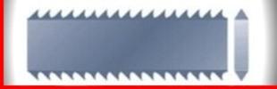 Art.-Nr. 21 Band Knife - two blades - Angle Tooth [DZP]
