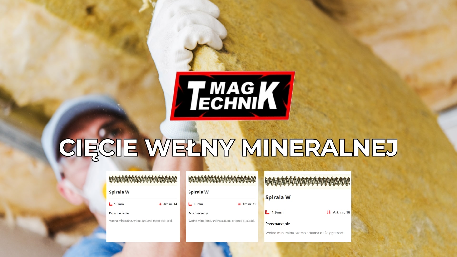 Piła taśmowa do cięcia wełny mineralnej w zakładzie produkującym izolacje